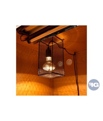 Cage rectangulaire pour ampoule (12x16cm)- Habistat