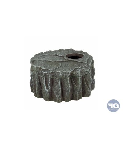 Abri pour reptiles rocher Anthracite S - 16x15x8,5cm