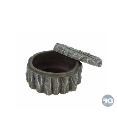 Abri pour reptiles rocher Anthracite S - 16x15x8,5cm