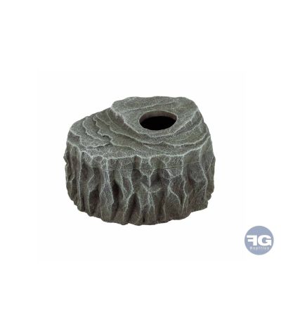 Abri pour reptiles rocher Anthracite M - 23x19x12,5cm