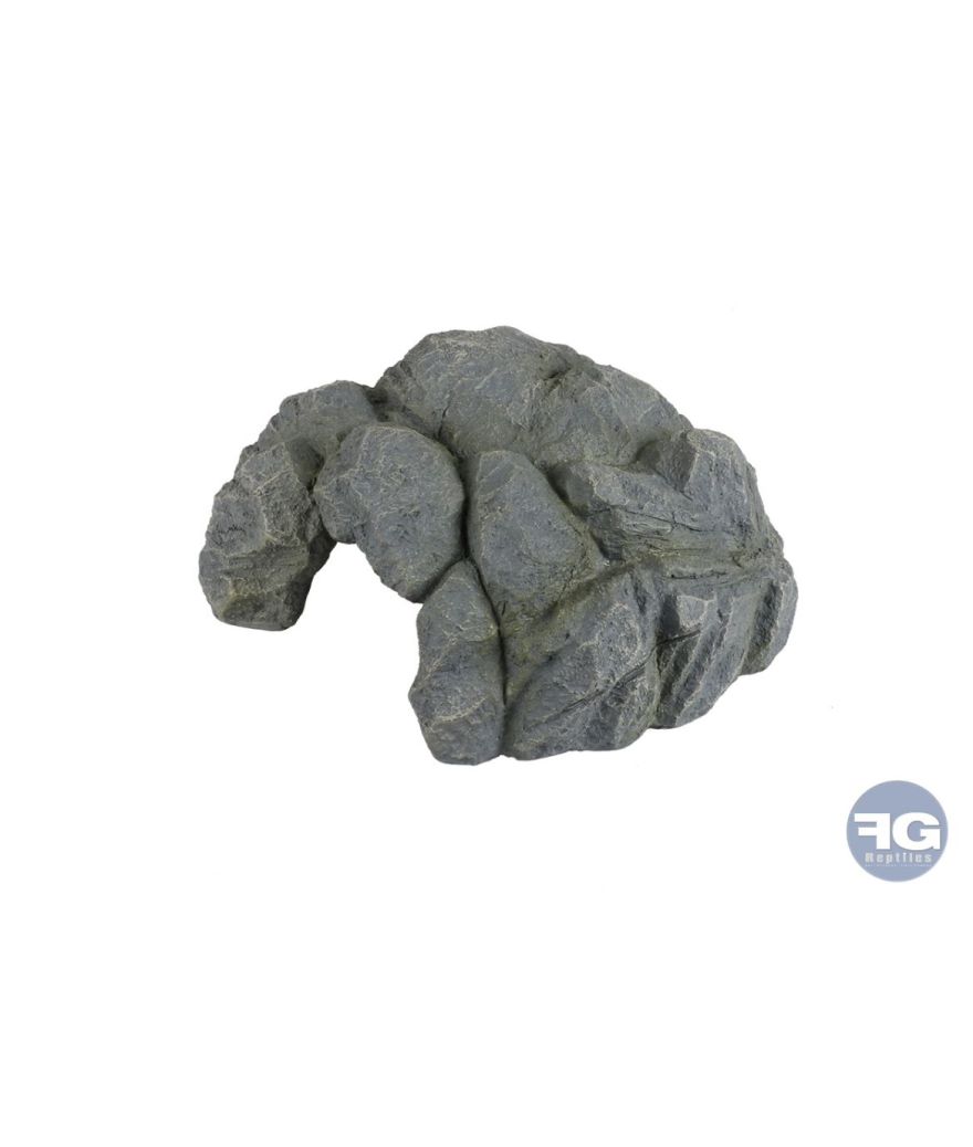 Grotte pour reptiles Anthracite L - 29x25x11,5cm