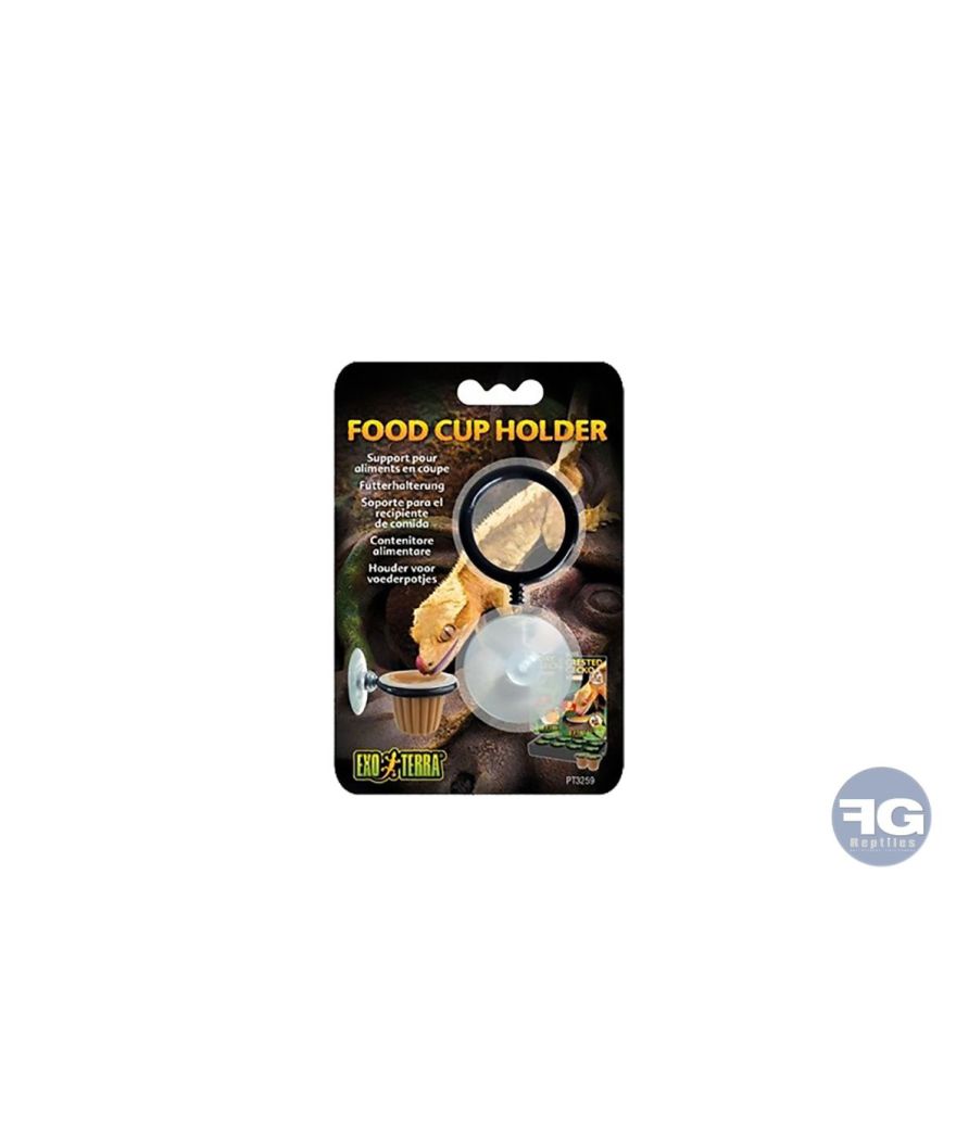 Support pour aliments en coupe gecko Noir