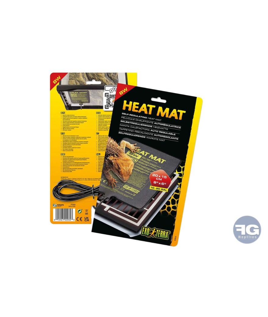 Tapis chauffant Heat Mat Exo Terra 8W 20x15 cm