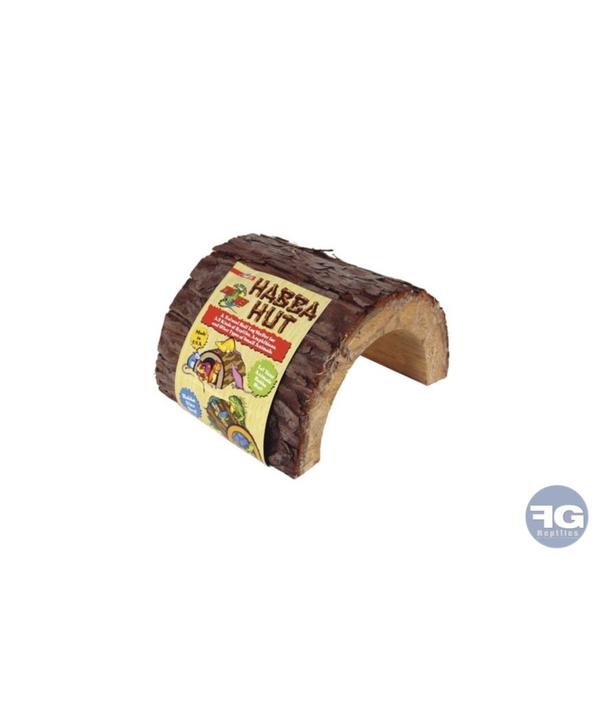 Cachette demi tronc en bois Habba Hut 18 x 17 x 9 cm Zoomed