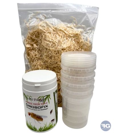Pack Complet élevage de Drosophiles avec Drosofix 500g
