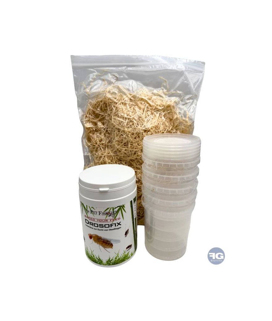 Pack Complet élevage de Drosophiles avec Drosofix 500g