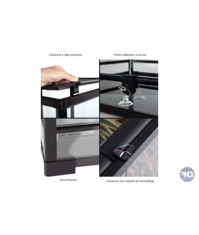 Terrarium démontable 45x45x45cm ReptiZoo