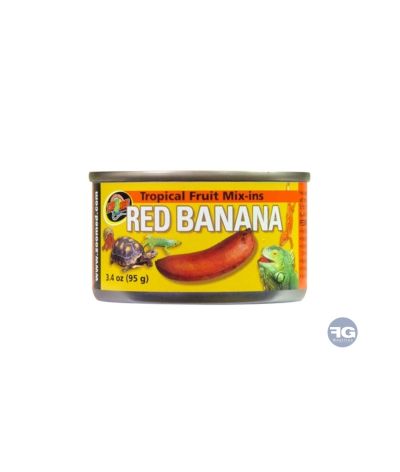 Banane rouge en conserve pour lézards frugivores Zoomed 95g