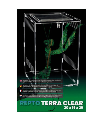 Terrarium acrylique Repto Terra Clear 20x19x29cm