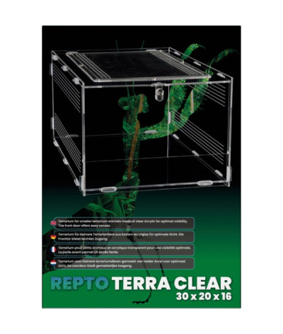 Terrarium acrylique Repto Terra Clear 30x20x16cm