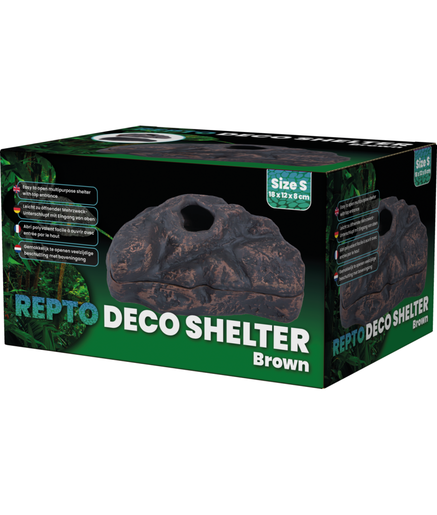 Cachette Repto Deco Shelter Brun S